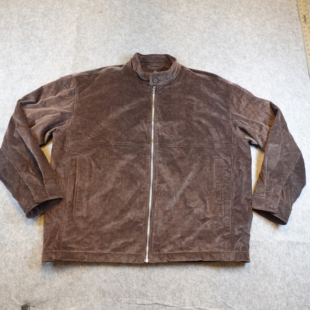 Lululemon Jacket Mens XXL Brown Corduroy Full Zip Harrington Coat